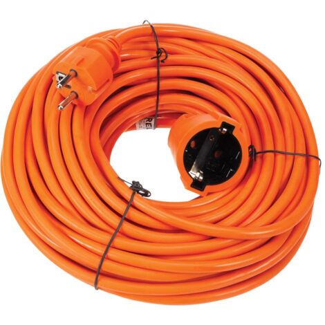 Verlangerungskabel - 20 m - orange - 3g15 - schuko