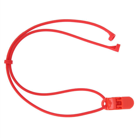 Verlustsicheres, elastisches Silikonkabel für Hinter-dem-Ohr-Hörgeräte - Kinder (Rot)
