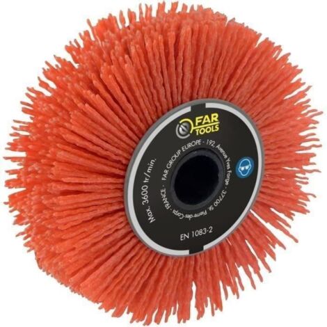 Vermessingte Drahtbürste FAR TOOLS Ø 120 mm L 20 mm - 110899
