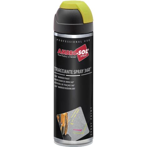 Vermice Tracciante Marker – ARANCIONE Fluorescente - AMBRO-SOL Spray 360° da 500 ml