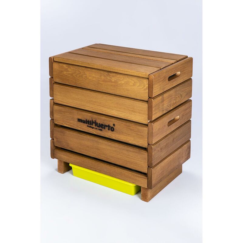

Vermicompostador de madera Frutero completo Multihuerto