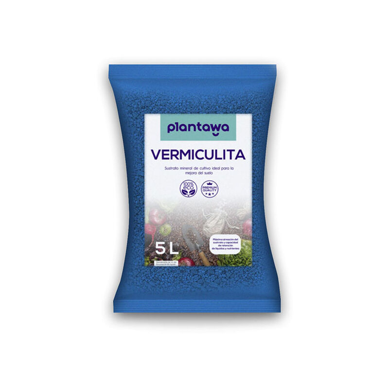 

Vermiculita 5L Sustrato para Plantas Abono Natural para Huerto Urbano - Plantawa