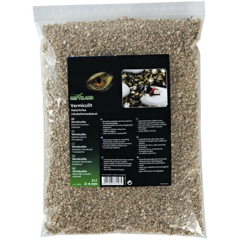 Vermiculite, substrat naturel d'incubation 5 Litres Trixie