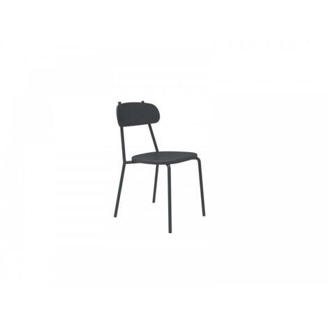 Vermobil Sedia Fox Metallo Grigio Antico