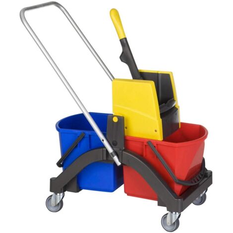 Vermop  Carrello di pulizia AQUVA  con timone  2 secchi da 17