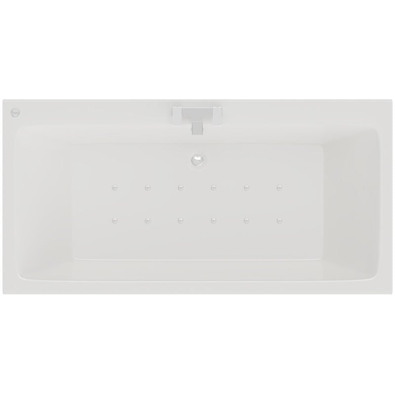 Verna 1800mm x 900mm 12 Jet Easifit Double Ended Spa Bath - White - Wholesale Domestic