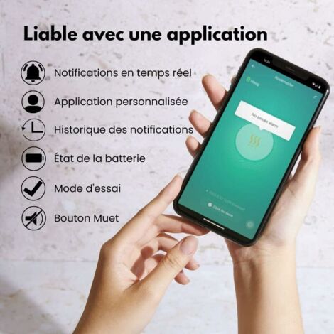 Vernetzter Rauchmelder – 10 Jahre Batterielaufzeit – WLAN-Feuermelder mit Smart Life – 1 Stück