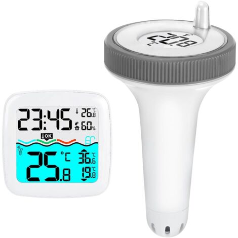 Vernetztes Poolthermometer, kabellos, IP67 Schwimmthermometer für Aquarien, Schwimmbäder, Whirlpools und Fischteiche