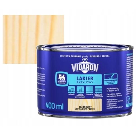 Vernice acrilica per legno, trasparente lucida, 0,4 l