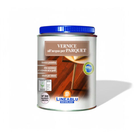 Vernice all'acqua per parquet trasparente semilucida 750 ml HP 3040