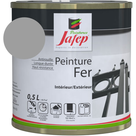 Vernice antiruggine grigio topo Jafep0,5 L