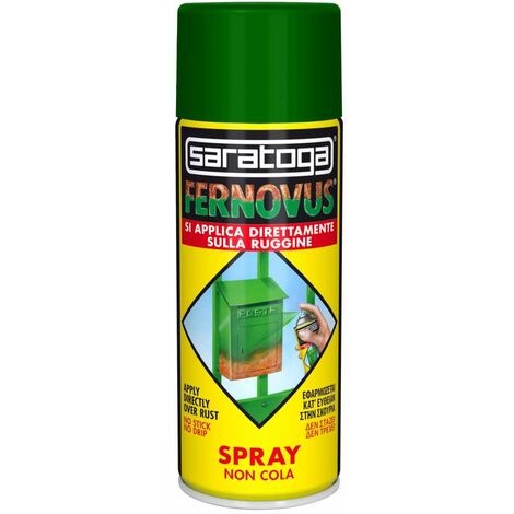 Vernice Antiruggine Spray Fernovus 400ml Saratoga - Verde Prato Brillante