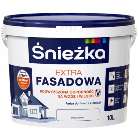 Vernice bianca neve per facciate e prospetti 10L Matt Extra facade