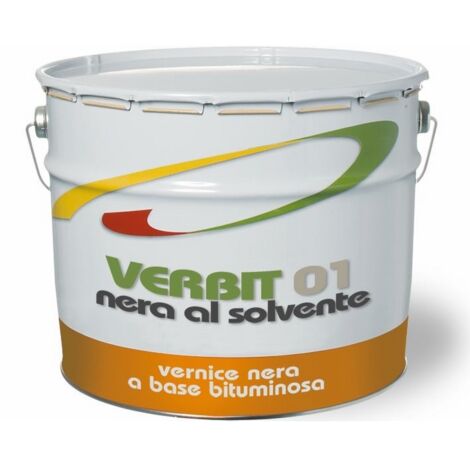 Vernice Nera a Base Bituminosa Verbit Laiv 4 kg Impermeabilizzante