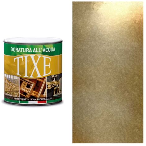 Vernice oro all'acqua per esterni - Tixe Doratura Oro Ricco Pallido - 125 ml