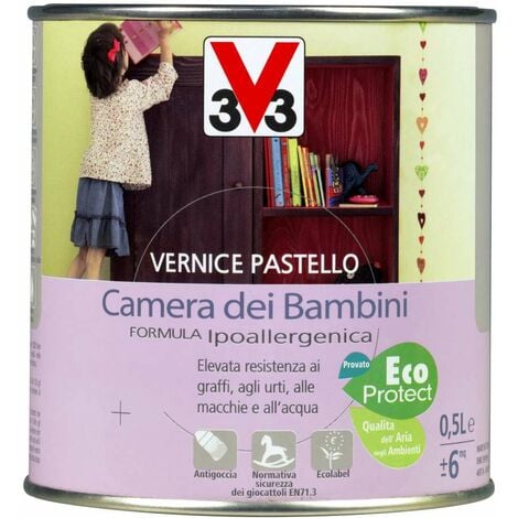 V33 Vernice per legno pastello lt 0,50 bianco panna