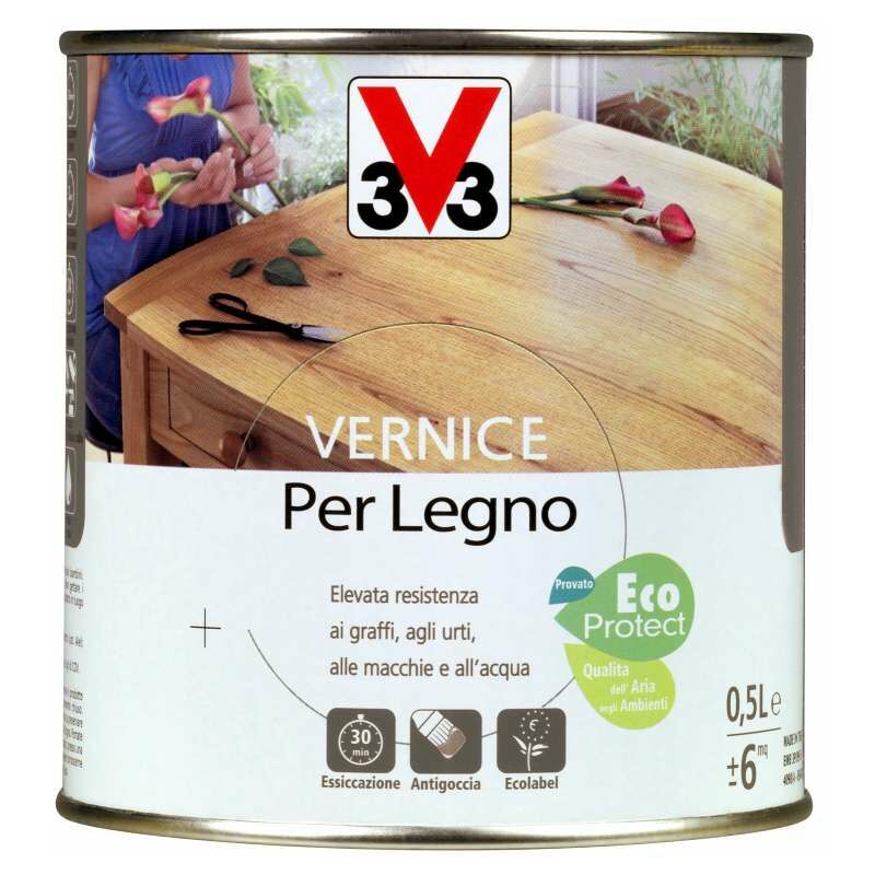 Vernice per Legno 500 ml Noce Chiaro