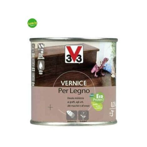 Vernice v33 legno ml.250 opaco grigio