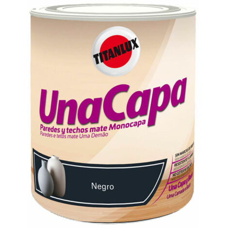 Vernice per plastica Titanlux Nero 750 ml