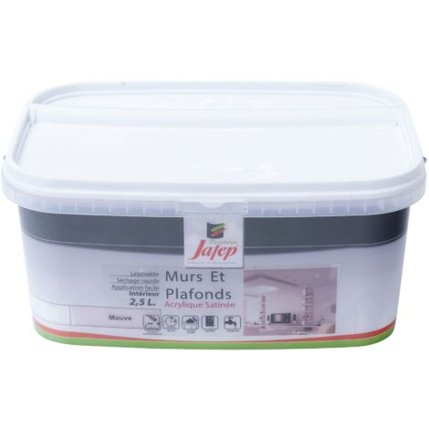 Vernice satinata per pareti e soffitti viola  2,5L  Jafep