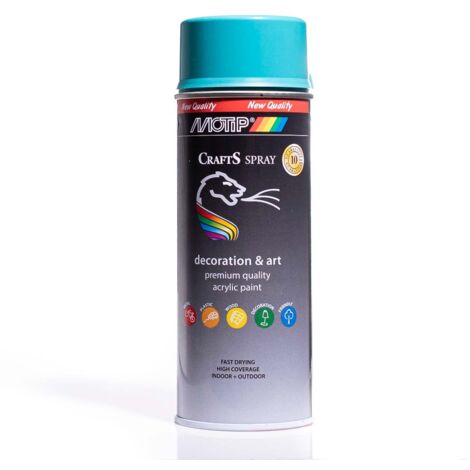 Vernice spray acrilica RAL 5018 turchese 400 ml CRAFTS
