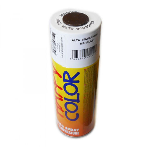 Vernice Spray Alte Temperature Happy Color Saratoga - Marrone