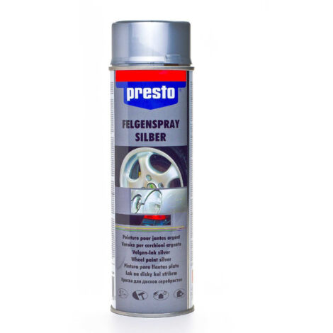 Vernice spray argento PRESTO per cerchi in alluminio 500 ml