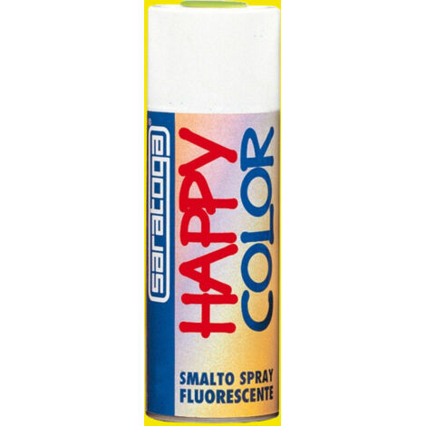 Vernice Spray Fluorescente Acrilico Happy Color Saratoga - Giallo