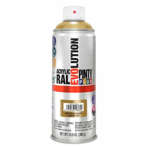 Vernice spray metallizzata PintyPlus Evolution - Oro elegante 520cc MT192
