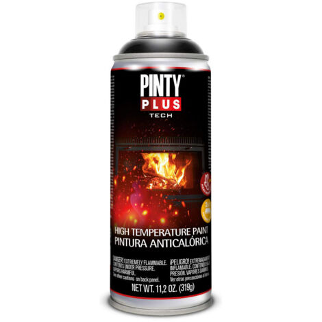 Vernice spray nera anti-calore PintyPlus Tech 520cc A104