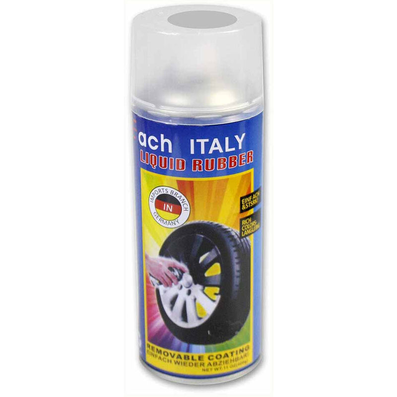 Image of Vernice Spray per Cerchi Auto bomboletta per verniciare dipingere Cerchioni Moto Removibile Smalto Pellicola AntiGraffio 400 gr Grigio
