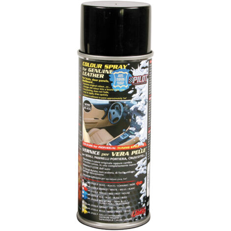 Vernice spray per interni in pelle - Nero