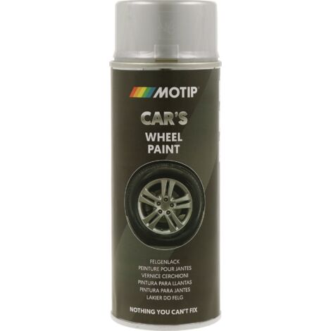Vernice spray per ruote d'auto colore argento lucido 400ml