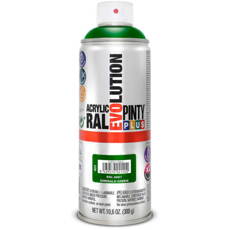 Vernice Spray PintyPlus Evolution RAL 6001 Verde Smeraldo 520cc