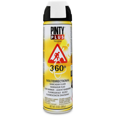 Vernice Spray PintyPlus Tech Marker 360° Bianco 650cc T101