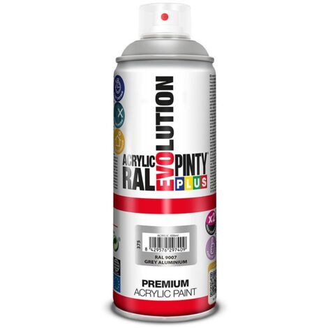 Vernice spray premium PintyPlus Evolution RAL 9007 Grigio alluminio metallizzato 520cc