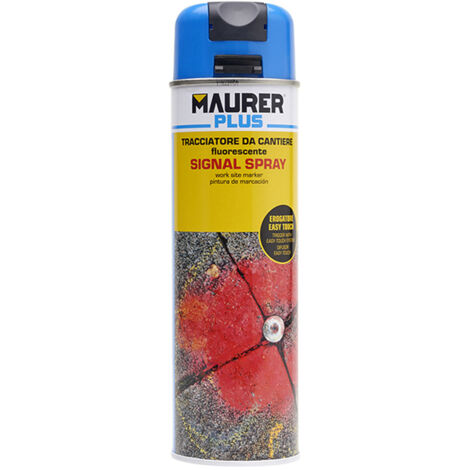 Vernice spray tracciante blu fluorescente 500 ml.