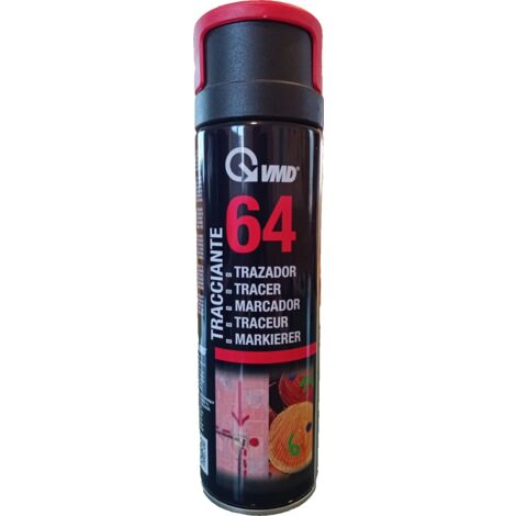 Vernice Tracciante ROSSO Spray VMD64 muratura, pavimenti, asfalto, cemento e legno