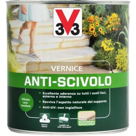 VERNICE V33 ANTI-SCIVOLO PER ESTERNO EFFETTO CERA INCOLORE 750 ML (02131)