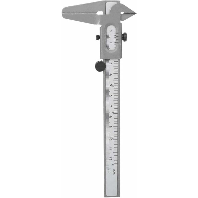 Vernier Calipers Stainless Steel Micrometer Gauge Vernier Gauge 5/6 Inch High Precision Metal Micrometer Ruler (5in)