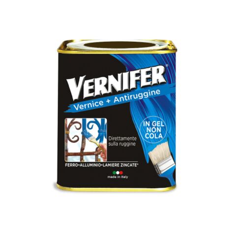 Vernifer Peinture + couleur marron clair antirouille 750ml application directe vernis antirouille peinture antirouille