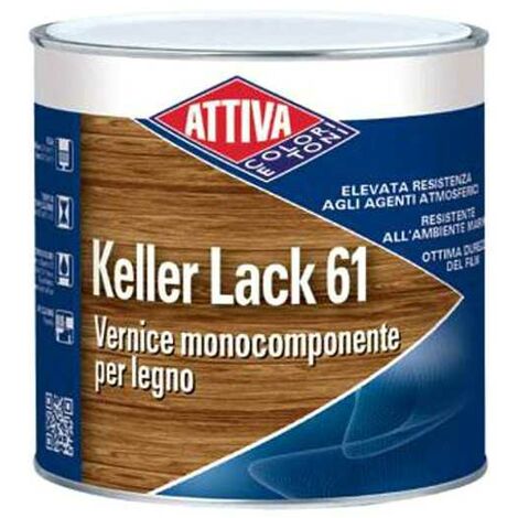 Vernis 1,00 Transparent Brillant Keller Lack Attiva
