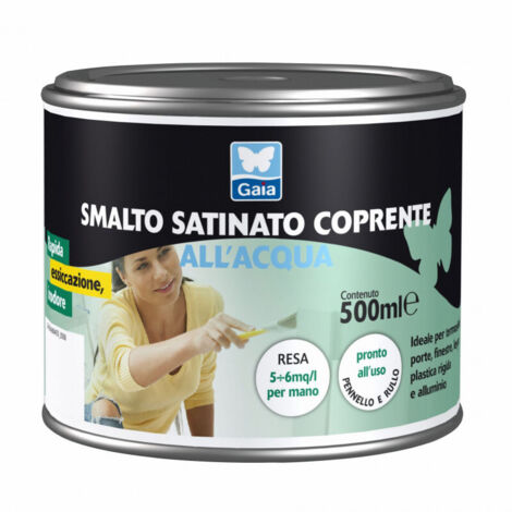 Vernis à l'eau satiné 0,750 Blanc Gaia