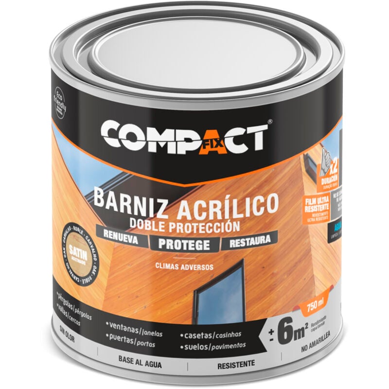 Vernis acrylique satiné universel 750ml incolore