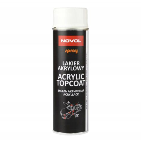 VERNIS ACRYLIQUE SPRAY FINITION ACRYLIQUE NOVOL NOIR SATINÉ 500nl