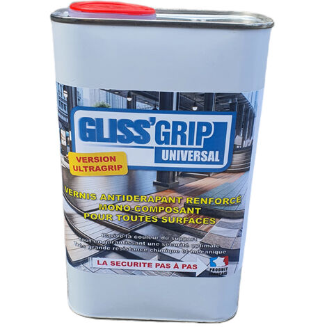 Vernis antidérapant léger mono-composant pour toutes les surfaces - Gliss Grip - k-gg-uni-ug-1kg