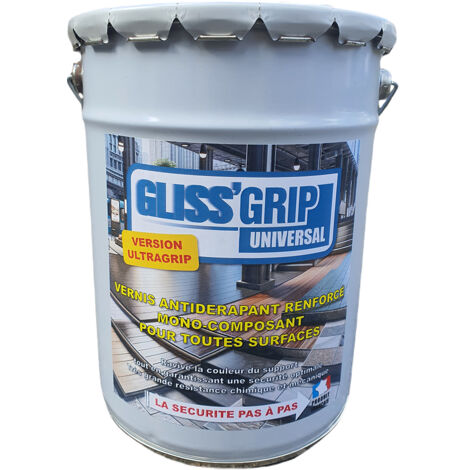 Vernis antidérapant léger mono-composant pour toutes les surfaces - Gliss Grip - K-GG-UNI-UG-5KG