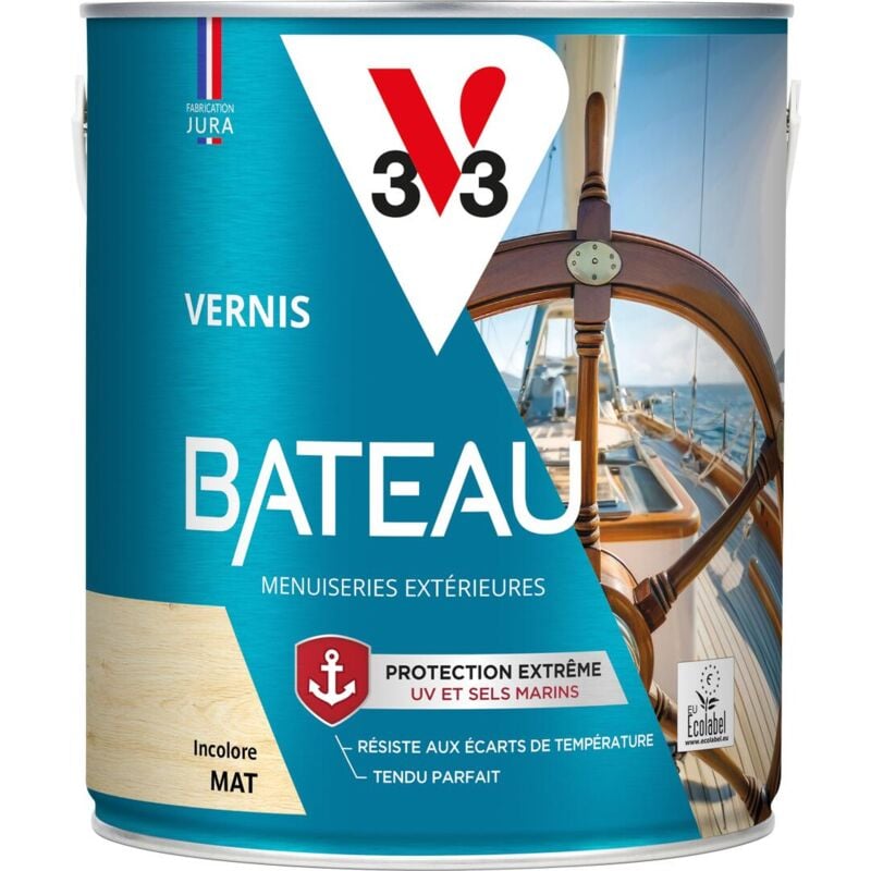 V33 - Vernis bateau incolore Mat - 2,5L
