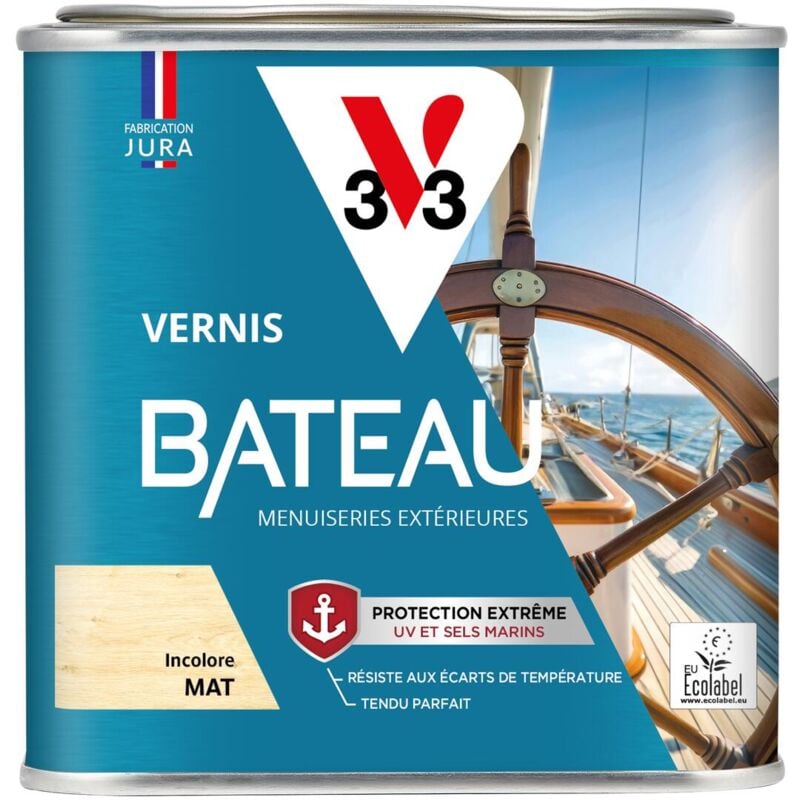 V33 - Vernis bateau incolore Mat - 0,5L