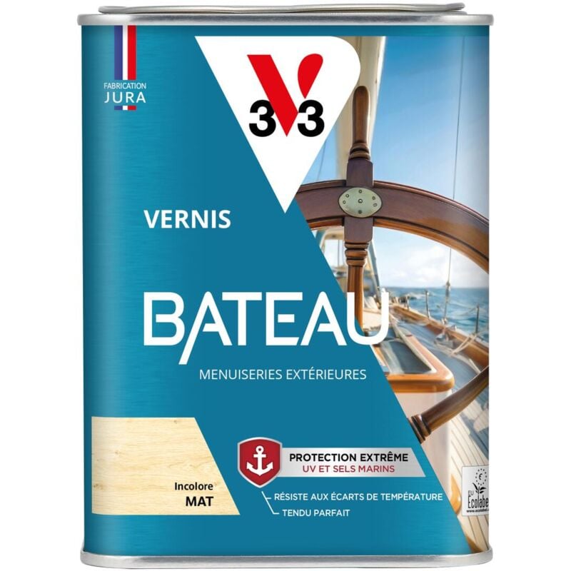 V33 - Vernis bateau incolore Mat - 1L